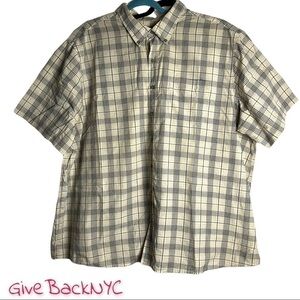 Harbor Bay Plaid Button Down Shirt Size 3XL
